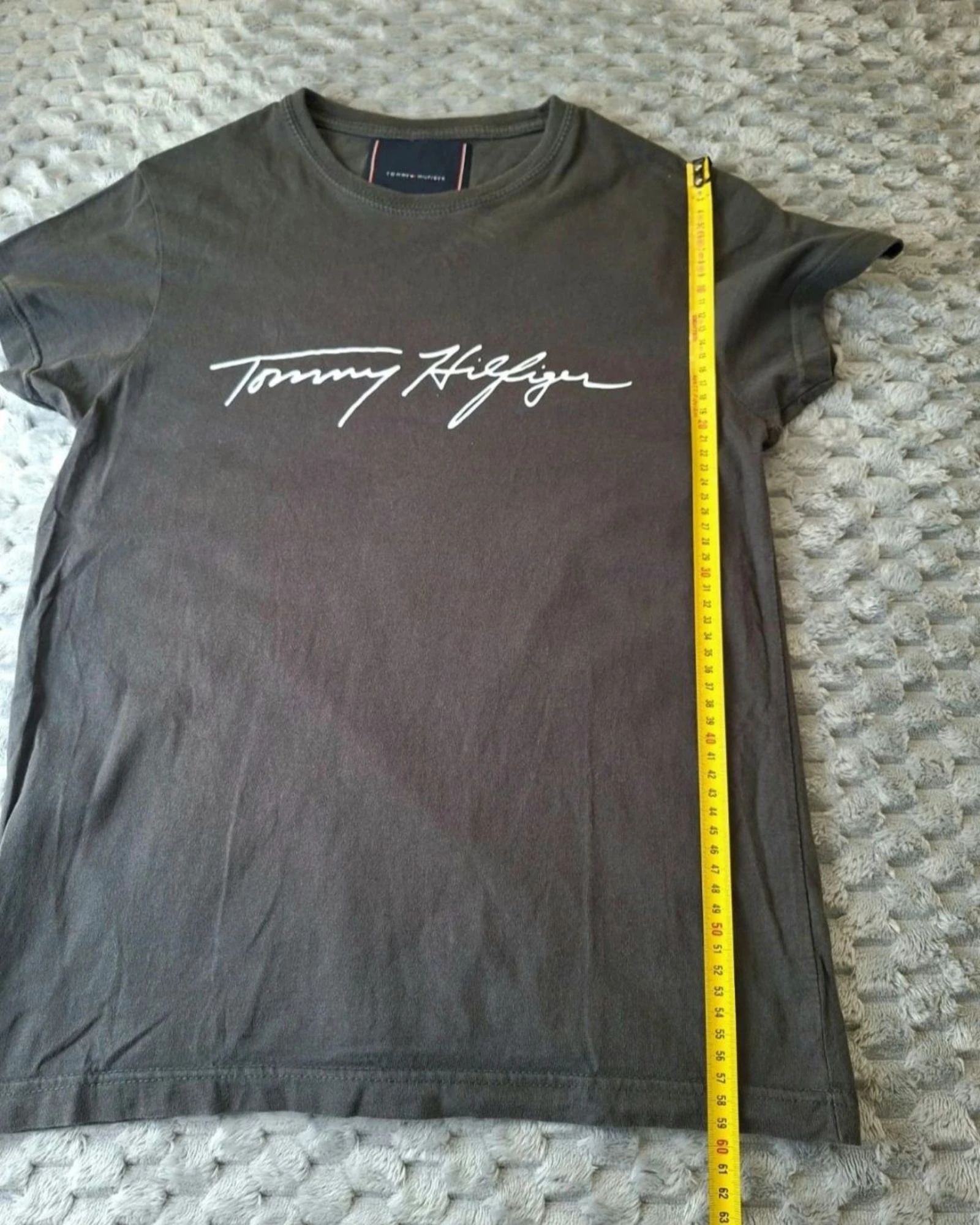 Tommy Hilfiger T-shirt Grey Casual Streetwear Y2K 2000s – photo 9